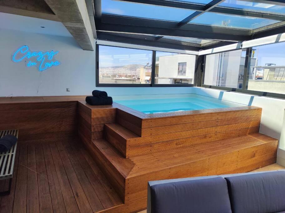 Gazi Pool House Lägenhet Aten Exteriör bild